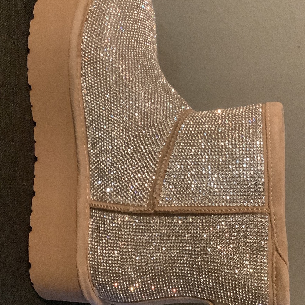 Steve Madden Silver Ankle Boots